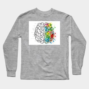 Creative design for men, women and children. Brain. Long Sleeve T-Shirt